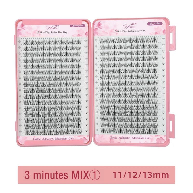 Customized European and American false eyelashes, thick curled 32 rows of diagonal lines, extended large-capacity set, grafted eyelash book
