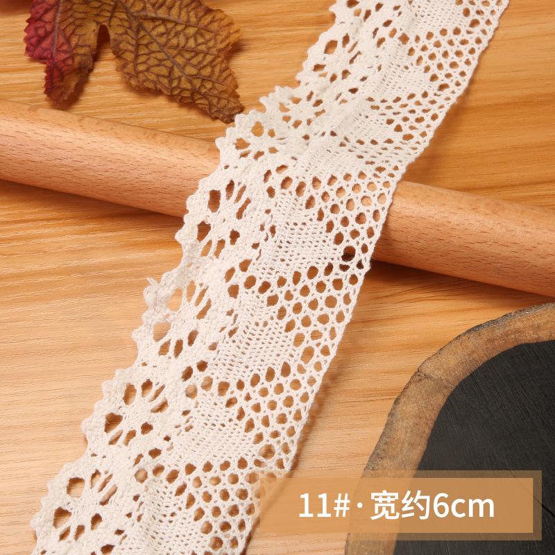 Hollow Lace Handmade Diy Decorative Lace Strap Clothing Clothes Tablecloth Curtains Fabric Material Cotton Thread Lace Edge