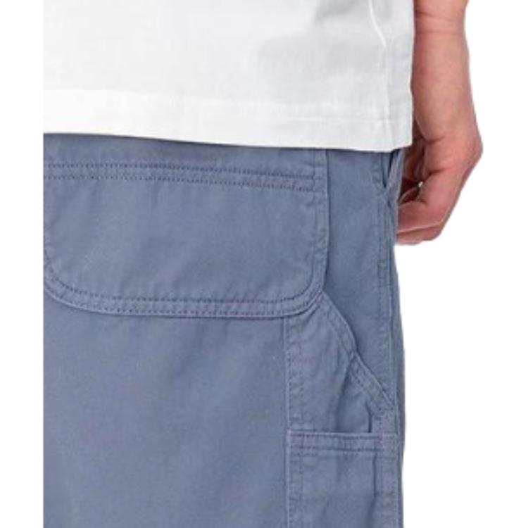 Carhartt WIP Solid Color Elastic Straight Leg Casual Shorts Men shorts Blue I030480-1YD-GD