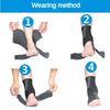 Drop Foot Orthosis Adjustable Left Right Ankle Sprain Orthosis Stabilizer Foot Protector for Hemiplegia Corrector Rehabilitation