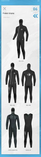 Qianxing Unisex 5mm Wetsuit Set - Cold Protection for Surfing, Winter Swimming, and Deep Diving