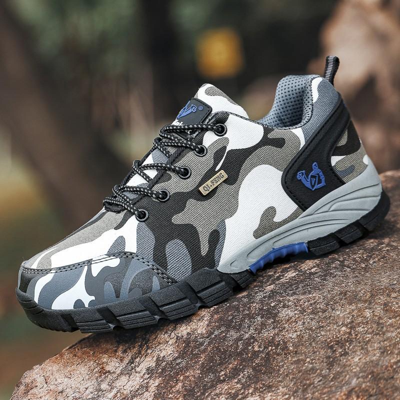 Unisex Low-Cut Hiking Shoes Breathable Canvas Outdoor Trekking Sneakers Men Women Fall Winter