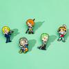 Cute Creative ONE PIECE Metal Badge Day Manga Animation Nautical King Character Peripheral Luffy Alloy Brooch