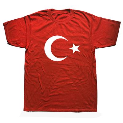 Neues Türkei T-Shirt Herren Lässig Baumwolle Sommer Kurzarm Lustig Türkische Flaggen T-Shirt Herren T-Shirt