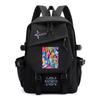 Sac à dos en toile imprimée KATSEYE Sac d'étudiant Pop Coréen Grande capacité Léger