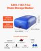 Water Storage Bladder, 540L Portable & Collapsible Water Storage Bag, Wear-Resistant 1000D PVC Soft Waters Bag, Leakproof Camping Tank Containers for