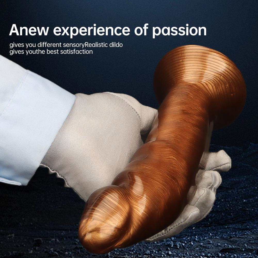 Mixed Color Curved Head Dildo Large Size Butt Plug Anal Dilator Masturbator Sex Toy 18+ Realistic Penis Big Dick