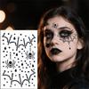 2 PEZZI Adesivi Strass a Ragnatela Cristalli Facciali Lucidi Festa Festival