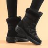 Women Boots Winter Keep Warm Quality Mid-Calf Snow Boots Ladies Lace-up Comfortable Waterproof Booties Chaussures Femme