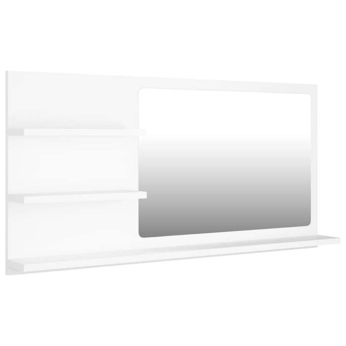 VidaXL Bathroom Mirror White 90x10.5x45 Cm Particleboard
