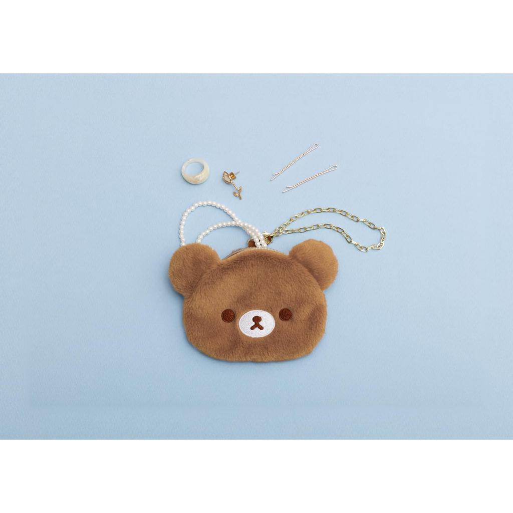 Rilakkuma Plush Coin Case Chairoikoguma CK70601 H100 X W135 X D10mm San-X "Aokogu's Stayover"