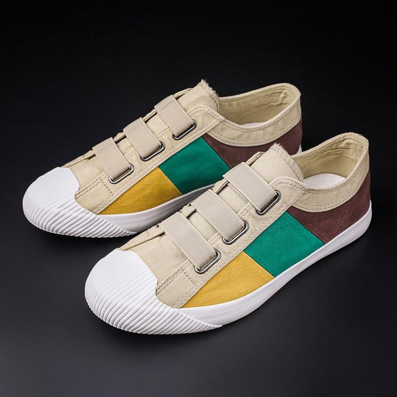 Men Shoes Summer Canvas Breathable Soft Soled Shoes Fashion Colorful Daily Versatile Antiskid Casual Shoes Tenis Hombres