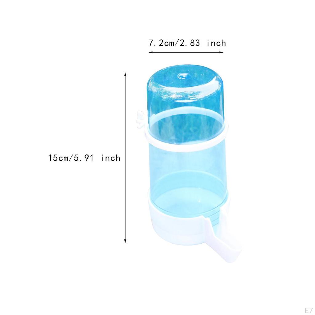 Bird Feeder Food Dispenser Viewing Clear Bowl Small Animal for Canary Finch