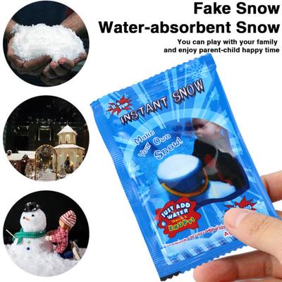 Fake Snow Powder Christmas Artificial Flake Faux Snow Powder Filler for DIY Crafts Holiday Decoration