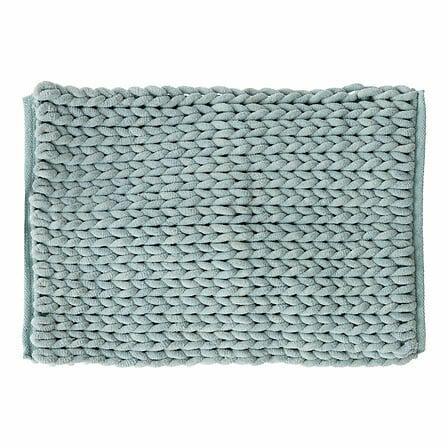 Colors bathroom rug 50x75cm, light blue, thickly woven