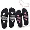 2Pairs of Unisex Socks Letter Print Socks Personalised Socks Couple Socks Cotton