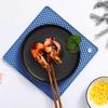 4Pcs Silicone Trivet Mats for Hot Dishes Heat Resistant Hot Pads Pot Holders Flexible Placemats Non-Slip Multi-Purpose Kitchen Tool