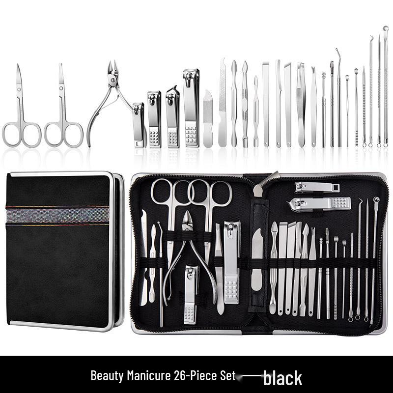 Carbon Steel Nail Clipper & Manicure Set: Household Beauty Tools