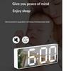 Led Mini Mirror Alarm Clock Electronic Digital Alarm Clock Digital Table Clock Room Desk Decorating Smart Small Tools Home