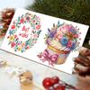 6pcs Diamond Painting Gift Card DIY 5D Rhinestone Arts Greetings Birthday Card Handmade 5D Rhinestone Embroidery Arts Cards Kits