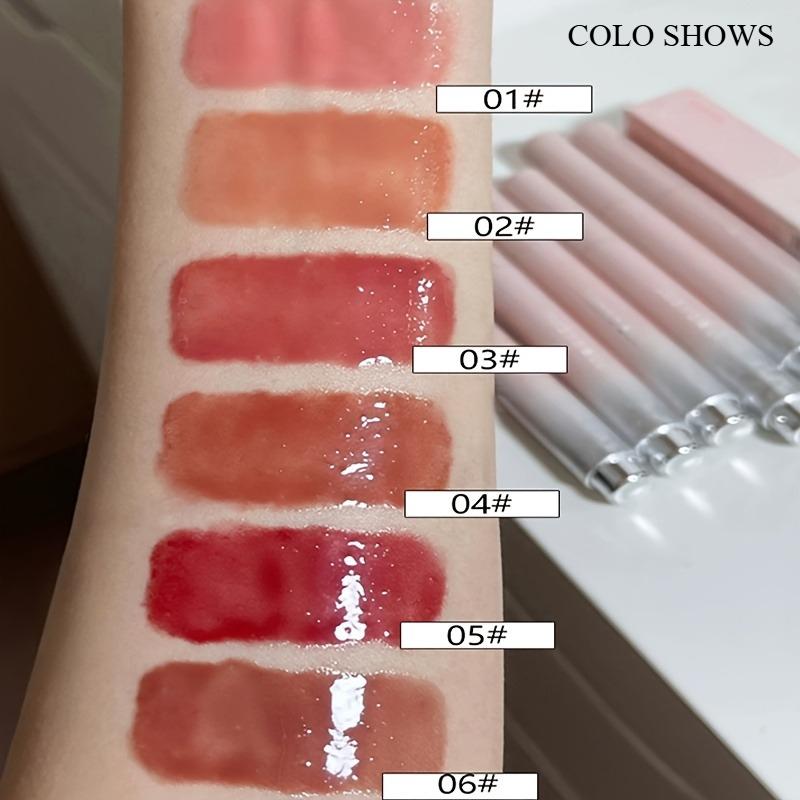 Feuchtigkeitsspendender Lipgloss, Hydrierend, Spiegelglanz-Finish, Rosa Lippenstift für Frauen, Feuchtigkeitsreich, Nicht klebriger Lippenstift, Perfekt für den täglichen Gebrauch