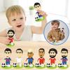 Brinquedos de blocos de construção montados Série de futebol Jogador estrela Ornamentos Presentes infantis