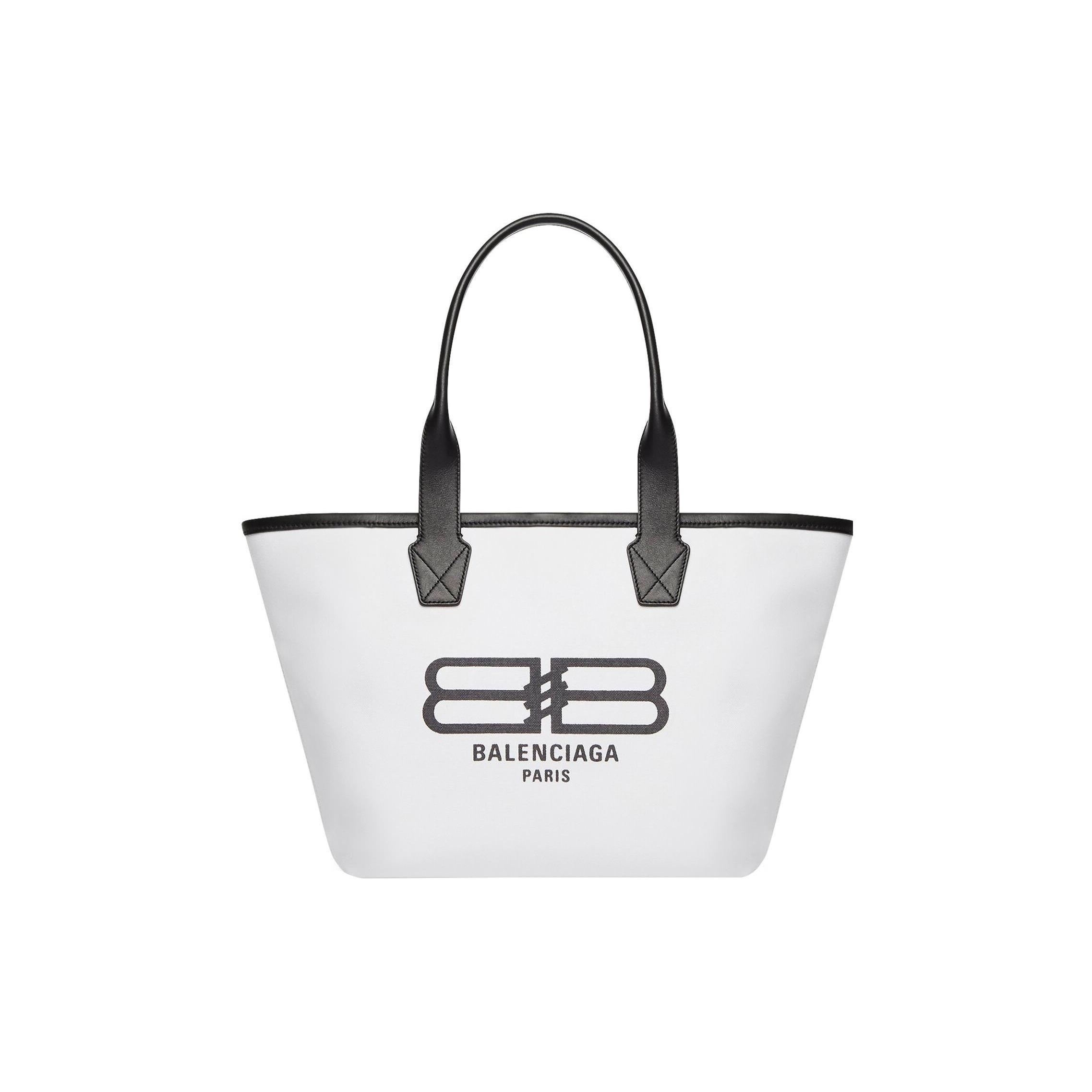 

Новая хлопковая парусиновая сумка-тоут Balenciaga, сумка для покупок, сумка через плечо, сумочка, маленький размер, женская, белая 6920682108S9260 47.0*17.0*26.9CM