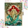 Disney 5d Diamond Painting, Mermaid Art Painting Diy Handmade Sticker Gift, Home Decoration Painting