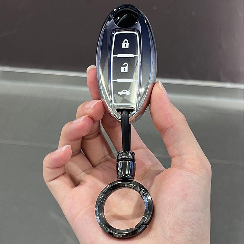 Nissan 14th Gen Key Case for Sylphy, Teana, Qashqai, X-Trail, Tiida, Bluebird, Terra, Murano - Car Shell Buckle Accessories