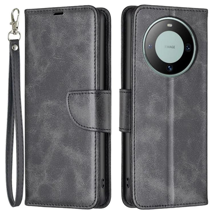 For Huawei Mate 60 Book Style Phone Wallet Case Textured PU Leather Stand Phone Cover