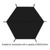 6/8/10ft Trampoline Cover Anti-UV Trampolines Sunshade Accessories Waterproof Trampoline Roof for Outdoor Backyard Playground