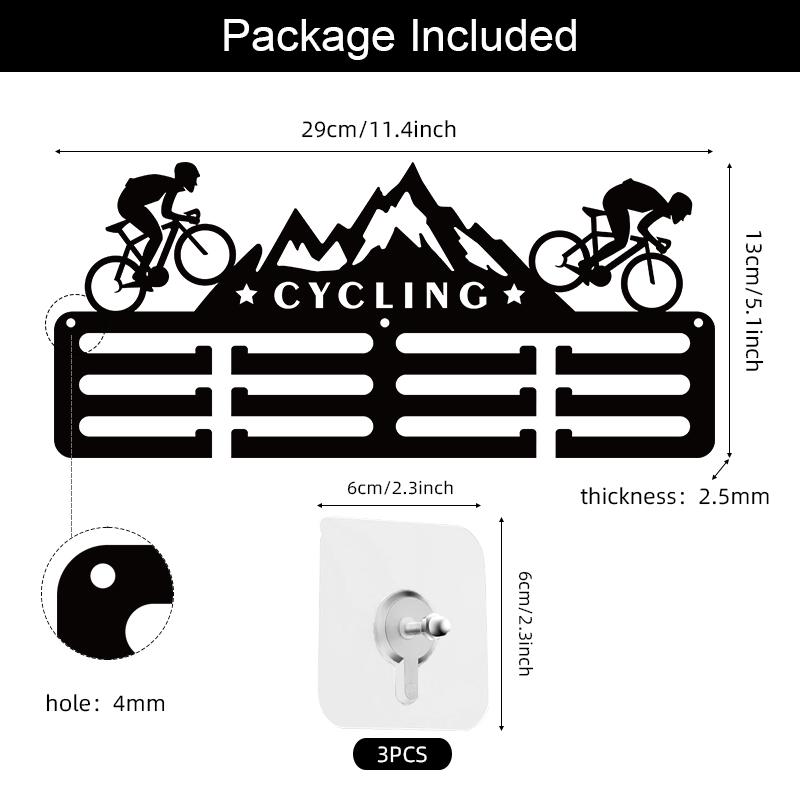 

Acrylic Bicycle Medal Storage Rack Personalized Name Award Rack Sport Medal Display Wall Decoration Multifunctional Medal Holder