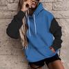 Women's Casual Long Sleeve Color Block Hoodie Sweatshirt