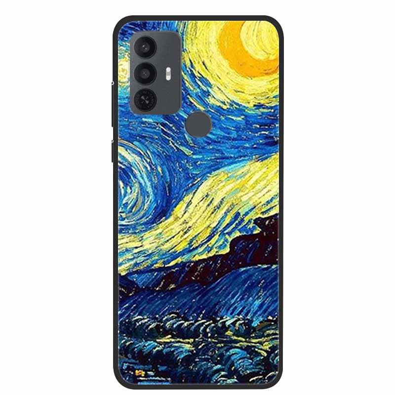 For TCL 30 SE Case Luxury Soft Silicone Protective Animals Phone Cover for TCL 305 306 Case 30SE TPU Funda for TCL30SE Cartoon