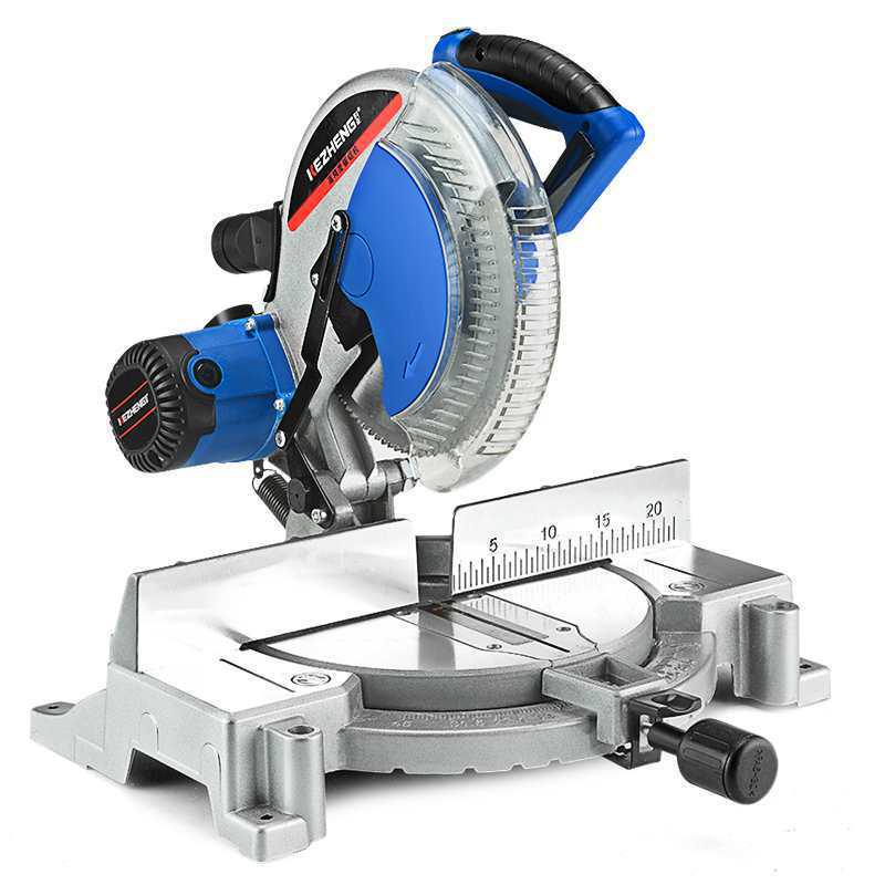 10-12 inch High-Density Aluminum Alloy Miter Saw, 45-Degree Multi-functional Cutting for Wood and Aluminum Materials.