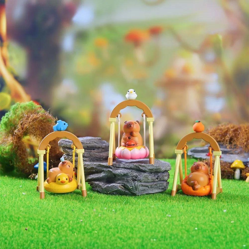 Lying Sitting Capybara Anime Figure Random Type Capybara PVC Model Capybara Figure Toys  Children