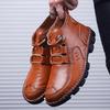Herren Designer Stiefel Outdoor Sneaker Leder Arbeitsstiefel Übergröße 38-48 Mode Herren Stiefeletten Handgefertigt Herrenstiefel Leicht