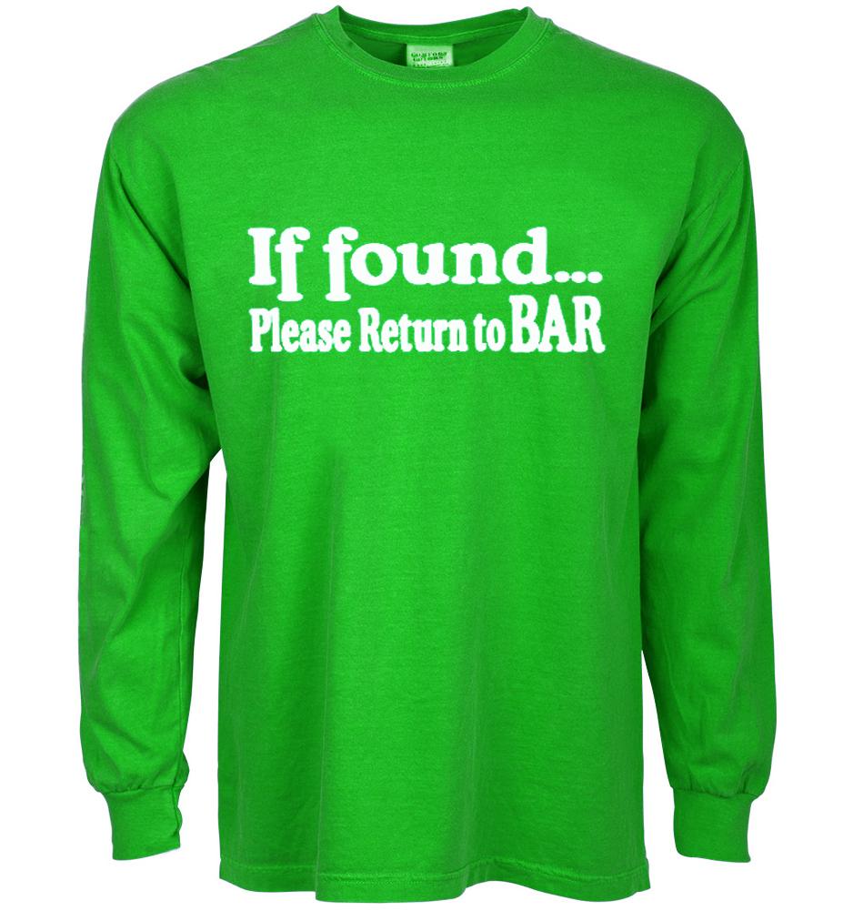 Funny St Patrick s day t-shirt return to bar green tee bar crawl paddy s day S