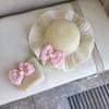 Girls Summer Straw Sun Hat Baby Beach Shade Bucket Cap for Toddler Kids Outdoor UV Protection Breathable Lightweight