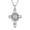 Virgin Crosses Necklace Adornment Faithful Crosses Necklace Neck Accessory Providing Comfort and Strength