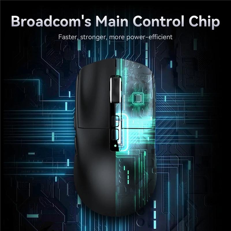 X6 Attack Shark Lehká bezdrátová myš Až 26K DPI RGB podsvícení Nabíjecí základna s bezdrátovým 3 režimem pro notebook Desktop