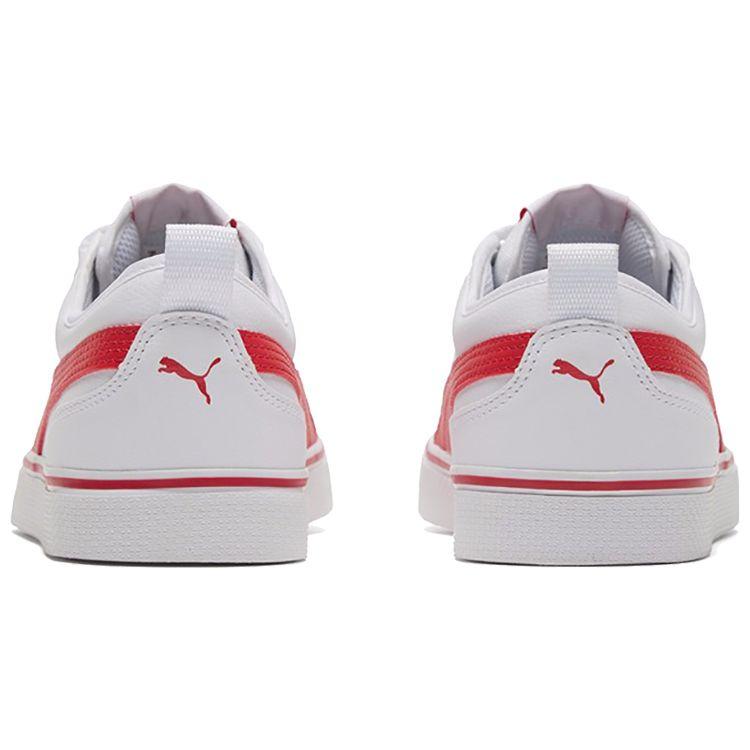 Puma Low Top Skate Shoes Unisex sneaker White Red 367928-02