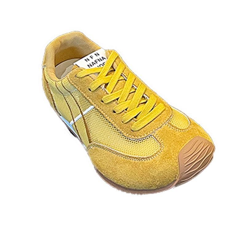 Mesh German training shoes women's 2025 summer new foreign trade flat-bottomed Forrest Gump shoes versatile casual sports shoes