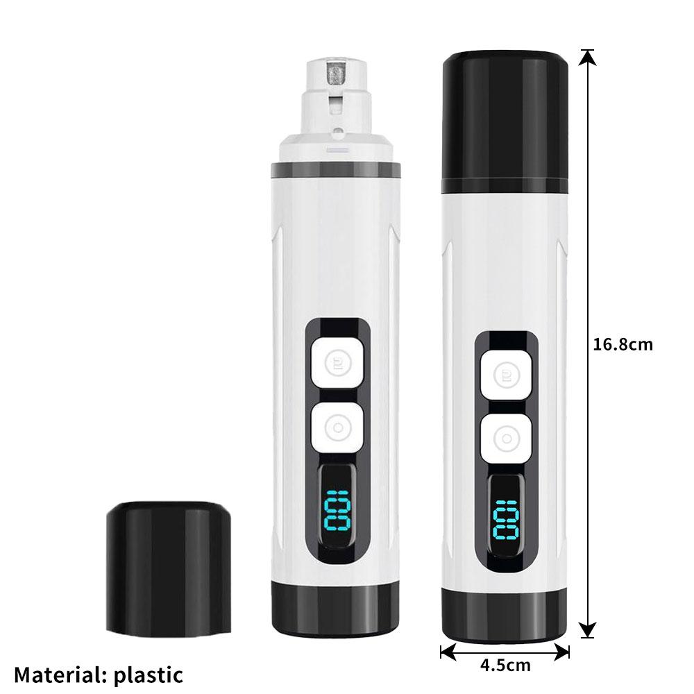 Electric Dog Nail Clippers for Dog Nail Grinders Rechargeable USB Charging LED Light Pet Quiet Cat Paws Nail Grooming Supplies