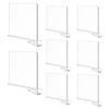 8 Pack Clear Acrylic Shelf Dividers, Wardrobe Organiser & Separator for Clothes, Towels and Bags, Tool-    Partition for Wooden Shelves (F