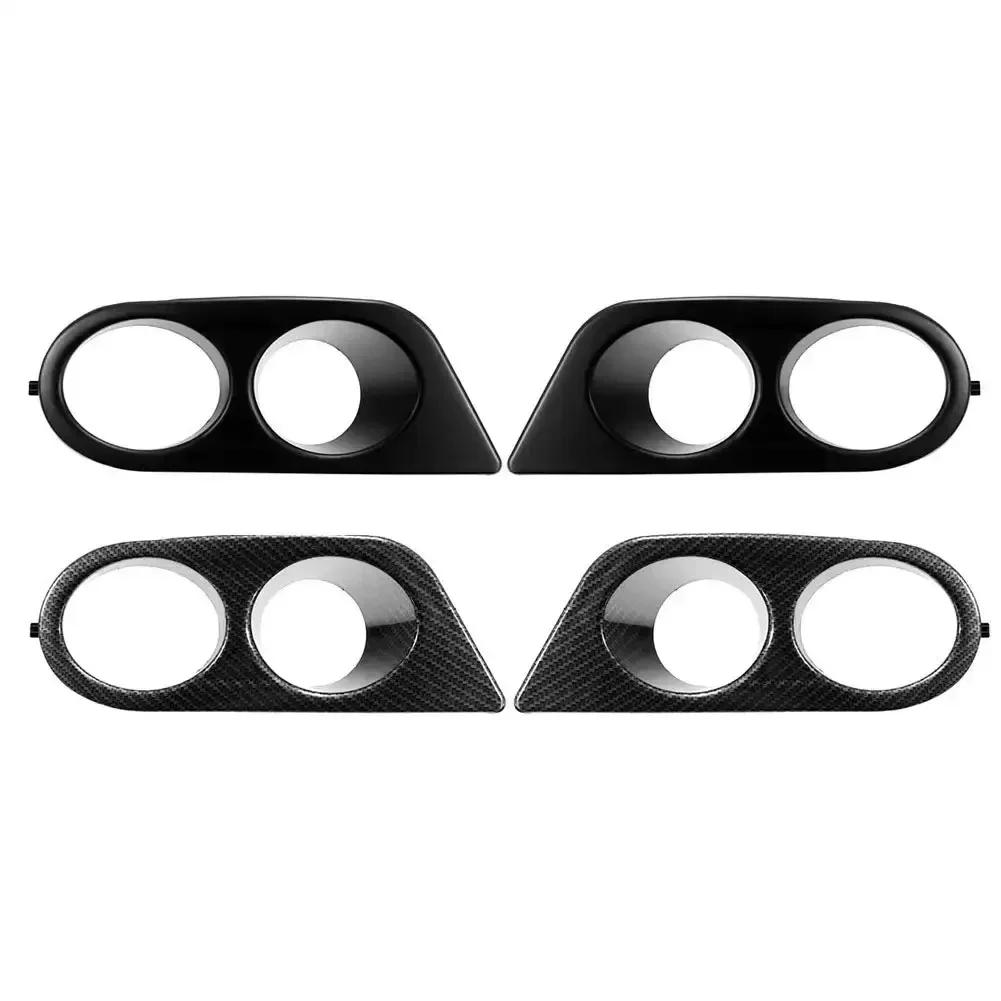 2PCS Car Front Bumper Grill Fog Light Cover Grille Trim Honeycomb Mesh For BMW E46 M3 2001 2002 2003 2004 2005 2006 Accessories