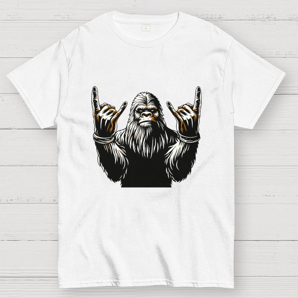 Bigfoot Rock Cotton Casual Cool Loose T-Shirt