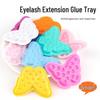 Butterfly Flower Eyelash Glue Tray - 100 Pcs/bag