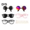 Cat Sunglasses Retro Pet Glasses with Gold Chain for Cats Small Dogs Pet Dress-up Costume Accessories for Photos Cosplay Parties