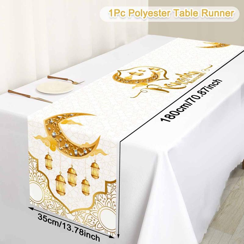 Ramadan Decor Tablecloth EID Mubarak Decor For Home 2025 Ramadan Kareem Islamic Muslim Party Eid Al Adha Gifts Happy Eid Al Fitr